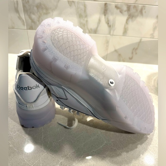 Reebok, Cardi B, white leather platform, shoes, brand new, size 9 - Picture 4 of 10